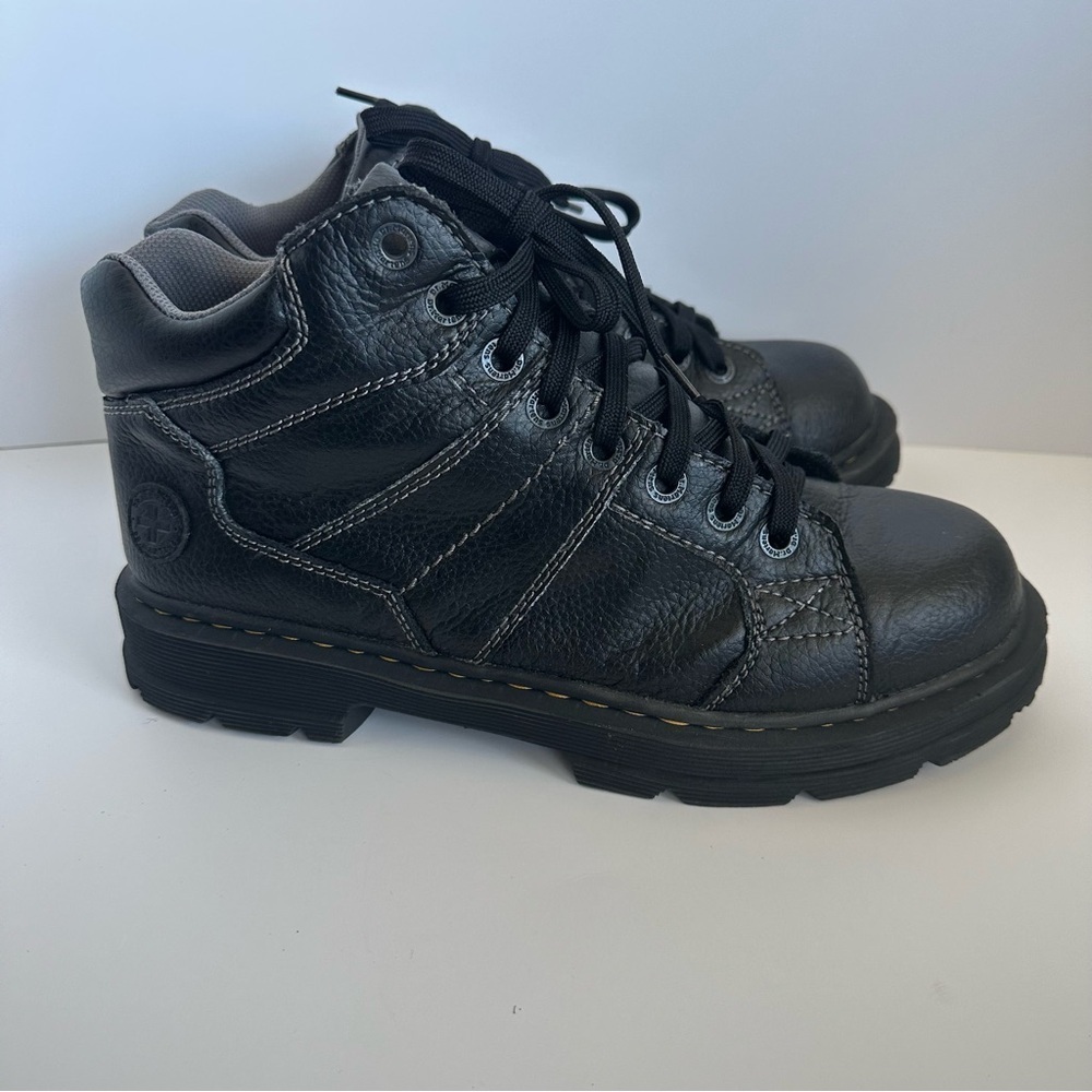 Dr martens harrisland men’s black leather lace up ankle boots